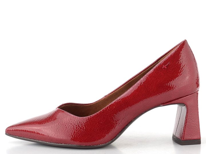 Tamaris lodičky so širokým podpätkom red 1-22452-45