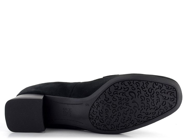 Ara širší semišové lodičky Graz Black 12-20406-01