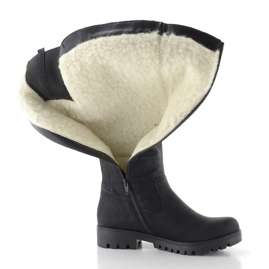 Rieker variabilné čižmy s membránou čierne 78554-00