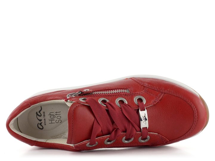 Ara dámské sneakers polobotky červené Osaka 12-34587-10
