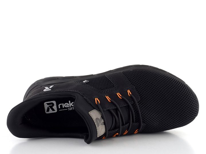 Rieker čierne nazúvacie tenisky M9050-00
