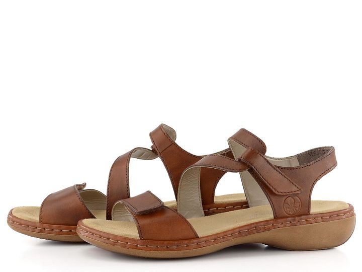 Rieker prírodné kožené sandále 659C7-24