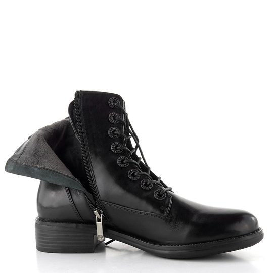 Regarde šněrovací kotník se zipem Roxana-49 black