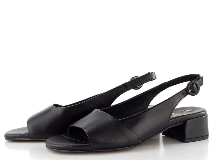 Högl luxusní sandály na podpatku schwarz 1-102600-0100
