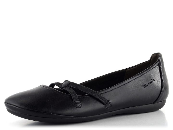 Tamaris baleríny s gumičkami Black 1-22110-42
