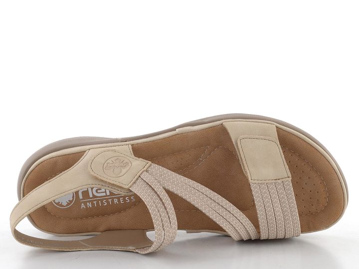 Rieker sandále s gumičkami Ginger/Cliff-Weiss 64870-62