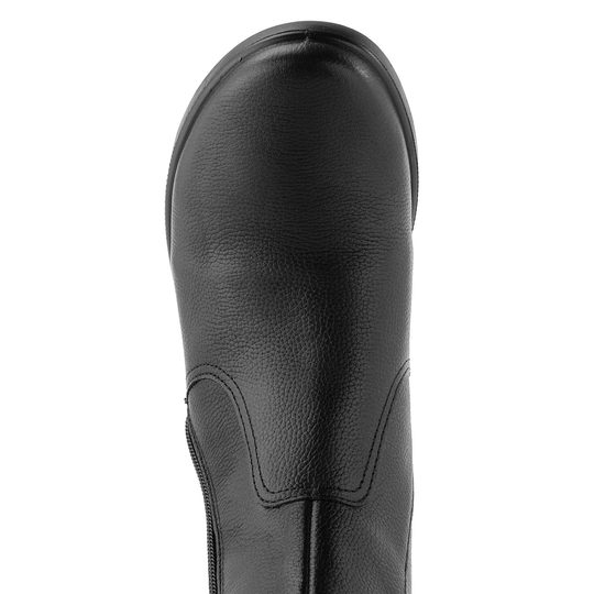 Ara širší kožený kotník s vnějším zipem Schwarz Toronto 12-40413-01