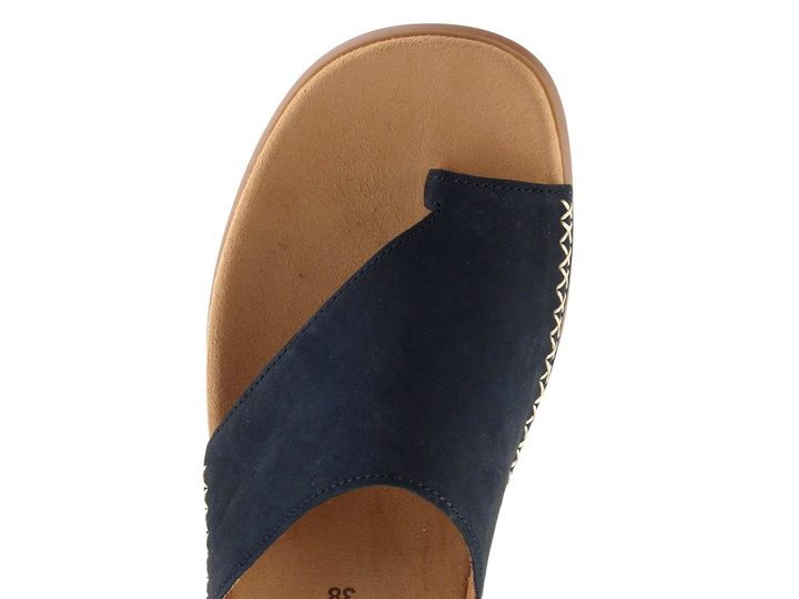 Gabor nubukové pantofle žabky Nightblue 03.700.16