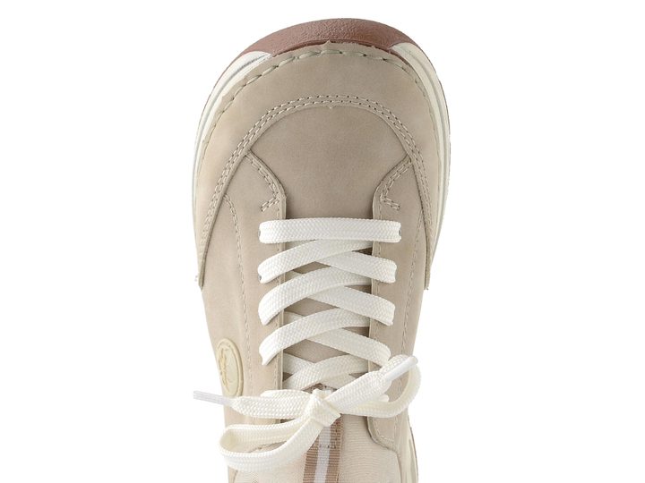 Rieker šněrovací polobotky ginger/perlcreme 44562-62