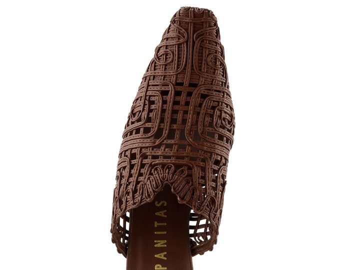 Hispanitas pantofle s podpatkem a plnou špičkou Amapola Avellana HV264789