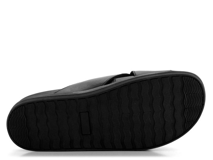 Caprice pánské kožené pantofle černé 9-17100-42