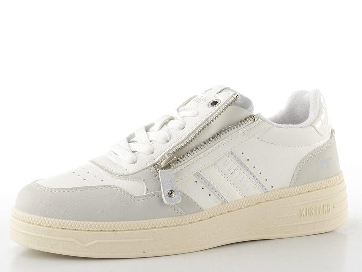 Mustang tenisky se zipem white/silver 26M0592002