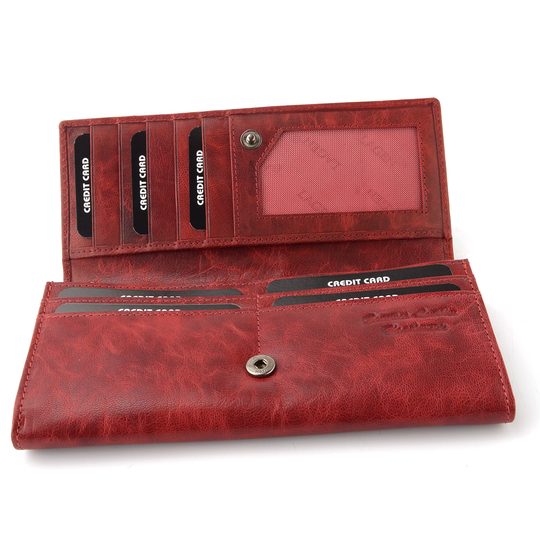 Kožená dámská peněženka velká port wine LG-7632 P