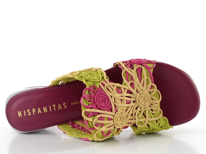 Hispanitas pantofle na podpatku Tulipan Multi Yellow HV264841