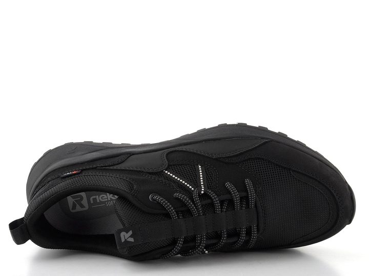 Rieker Sport pánske čierne tenisky s membránou U1301-01