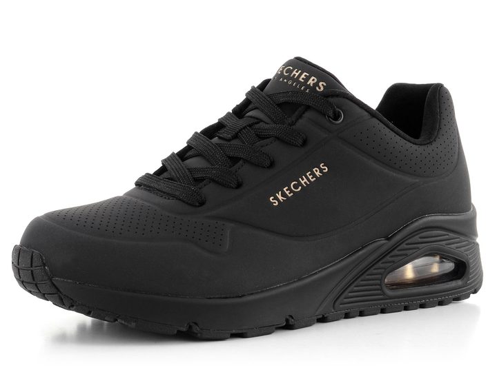 Skechers perforované černé tenisky 73690