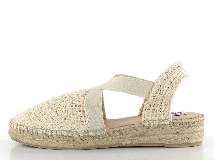 Gaimo sandály s gumičkami a plnou špičkou Paola.Croc cordela4un crudo hand