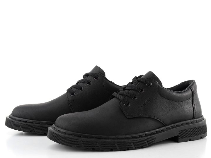 Rieker pánske poltopánky čierne 31610-00