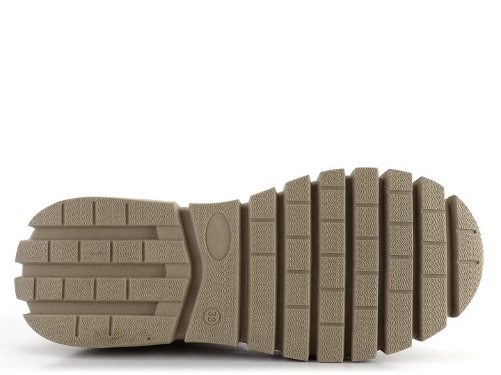 Karyoka dámský šněrovací kotník s kapsičkou béžový 3304-483