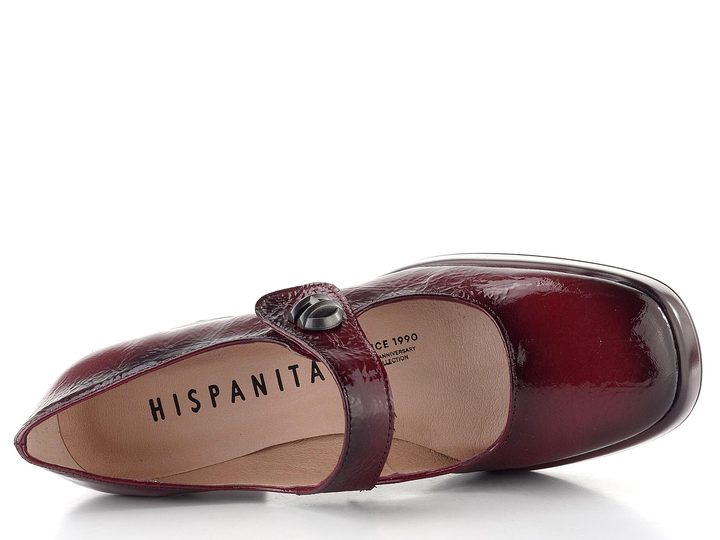 Hispanitas lodičky s páskem a širokým podpatkem Tokio wine HI254305