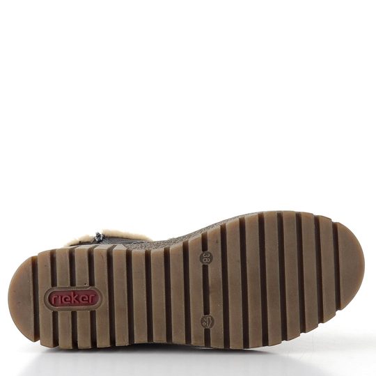 Rieker vyšší kotník na platformě černý Y3424-00