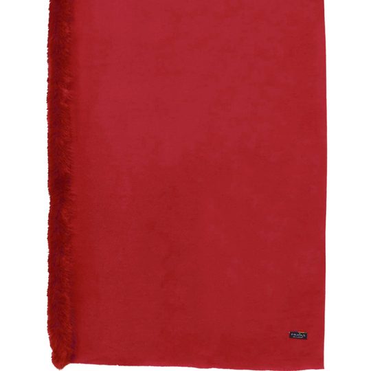 Fraas pončo s kožešinkovým lemem true red 631206-361