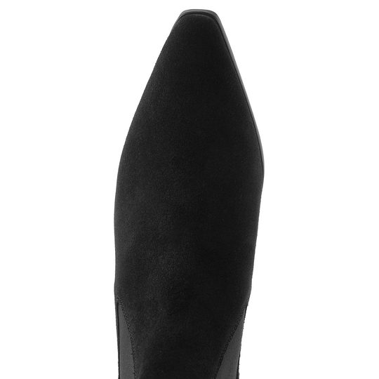 Högl elegantní semišový kotník na nízkém podpatku schwarz  2-102912-0100