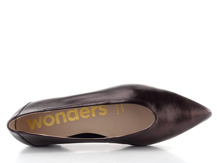 Wonders metalické baleríny cobre A-3802