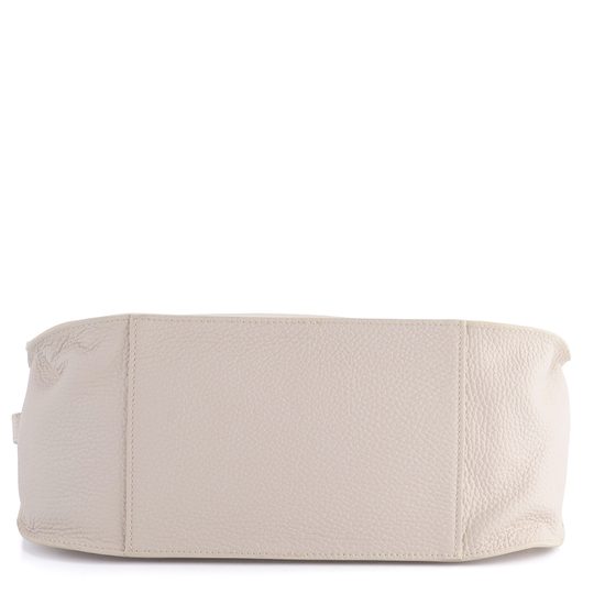 Elega kožená kabelka gondola smetanová 68906_769_Z