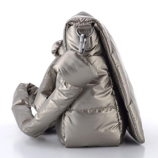 Ara prešívaná kabelka s dvoma popruhmi Nele silky moon-met 16-22106-62