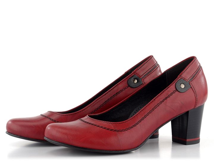 Barton lodičky červené/černé 2414