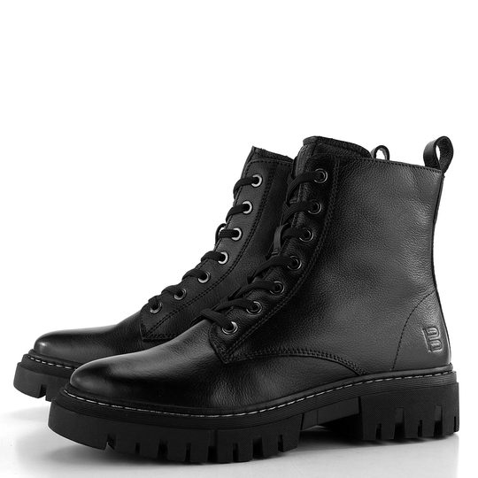 Bagatt černý šněrovací kotník na hrubé podešvi D31-AOL30-1000