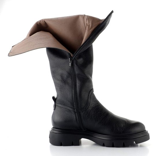 Wonders kozačky na robustní podešvi negro A-4304