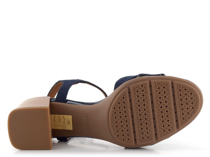Geox sandále na podpätku New MaryKarmen Navy D35RLB022HHC4002