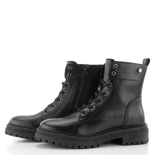 Geox kotník šněrovací hladký černý Iridea D16HRC00043C9999