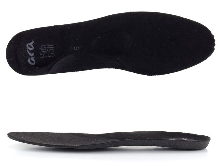 Ara černé kožené kozačky Tulsa Schwarz 12-29502-01