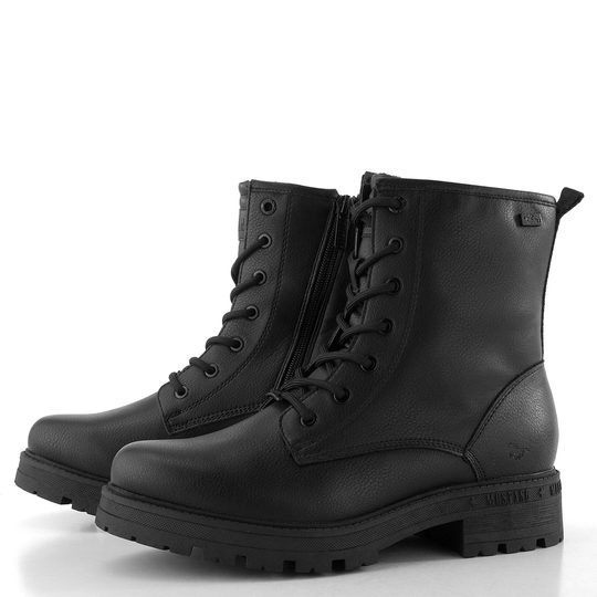 Mustang šněrovací kotník black 15M0042007