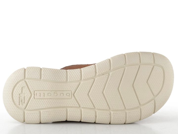 Bugatti hnedé pánske krížené šľapky so suchým zipsom 311-A3282-3500