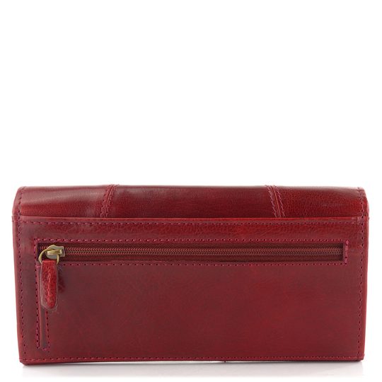 Dámska peňaženka podlhovastá kožená vínová PWL-388/T