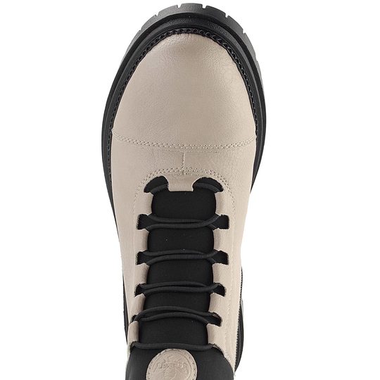 Rieker šnurovacia členková obuv s membránou Champignon/Schwarz Y3163-60