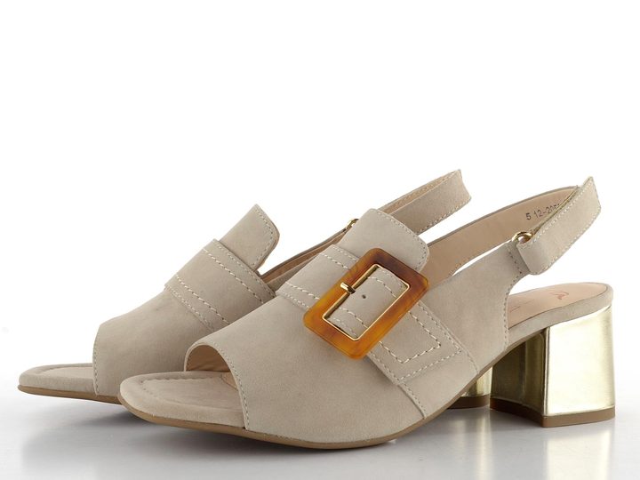 Ara dámske širšie sandále na podpätku Brighton Sand 12-20508-08