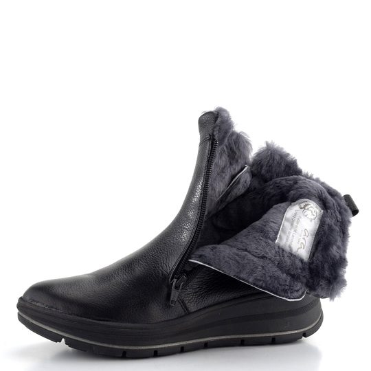 Ara širší kotník se zipem Calais Keil Schwarz 12-36002-01