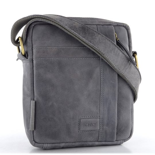 Kožená crossbody kabela šedá BLC-24-2644