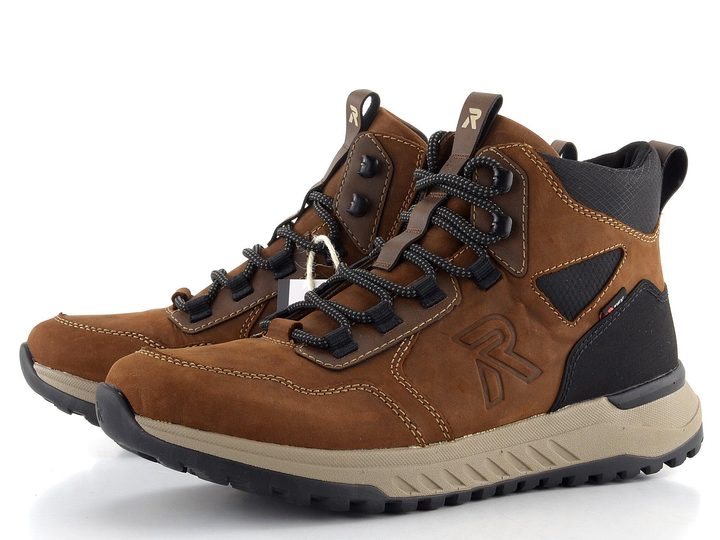 Rieker Revolution pánska členková obuv s membránou hnedá U0172-22