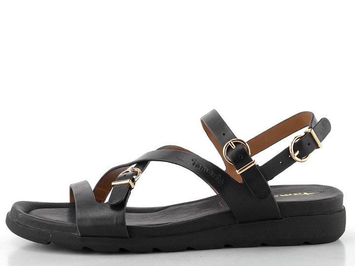 Tamaris páskové sandály černé 1-28231-46