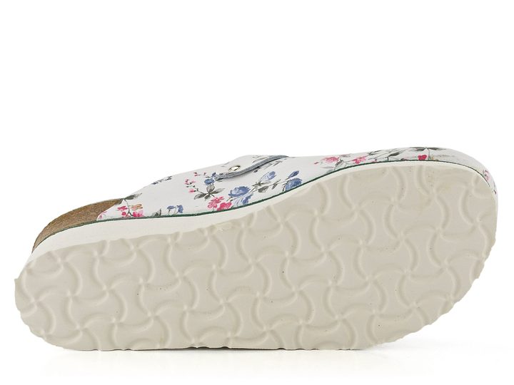 Moosbacher šľapky fuzbetové bambus/biela folklor 518