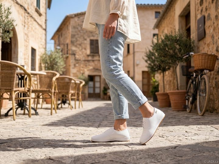 Looke hladké polobotky Hettie white L0389_03