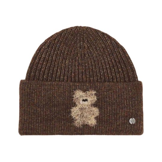 Fraas pletená čepice se třpytivým medvídkem brownie 667199-872