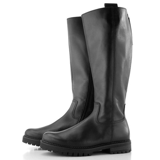 Gabor široké černé kozačky XL-Vario 72.728.57