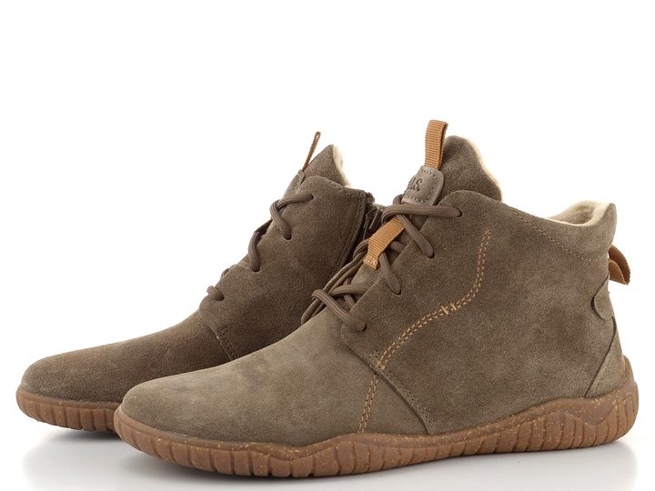 Josef Seibel semišový šněrovací kotník se zipem Wynona taupe 70705VL931